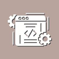 icono de vector de codificación