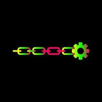 Unique Link Optimization Vector Icon