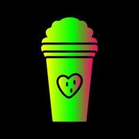 Unique Strawberry Milkshake Vector Icon