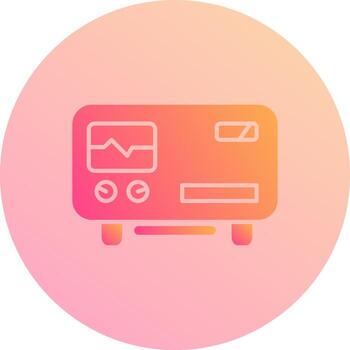 Oscillscope Vector Icon