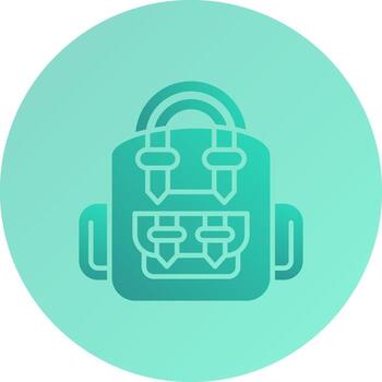 icono de vector de mochila