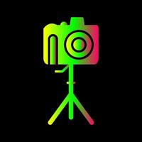 Unique Camera on Stand Vector Icon