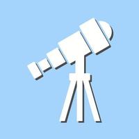 icono de vector de telescopio