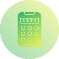 icono de vector de código pin