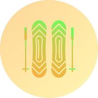 Ski Sticks Vector Icon