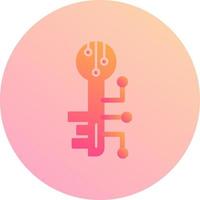 Electronic Key Vector Icon