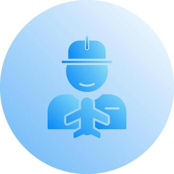 icono de vector de trabajador