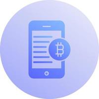 Bitcoin Mobile Vector Icon