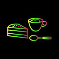 icono de vector de café servido