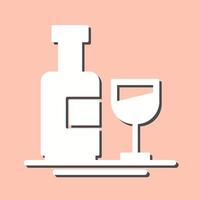 Wine Bottle Vector Icon