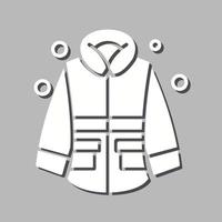 icono de vector de chaqueta de invierno