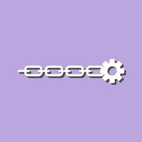 Unique Link Optimization Vector Icon
