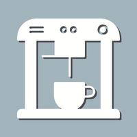 icono de vector de máquina de café único