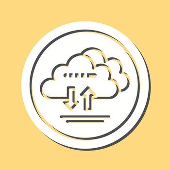 Cloud Data Vector Icon