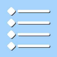 Unique Bulleted list Vector Icon