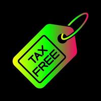 Tax Free Vector Icon