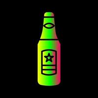 icono de vector de botella de cerveza