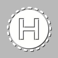 Helipad Vector Icon