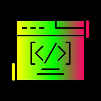 Web Coding Vector Icon