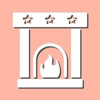 Fireplace Vector Icon