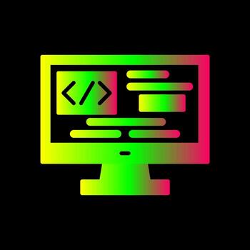 icono de vector de codificación