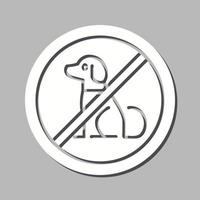 No Pets Vector Icon