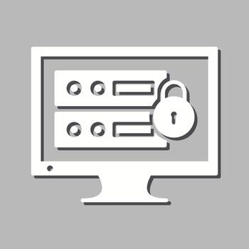 Unique Data Security Vector Icon