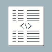 Piece of Code Vector Icon