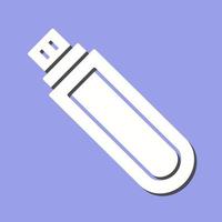 Unique USB Drive Vector Icon