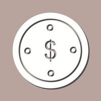 icono de vector de moneda de dólar