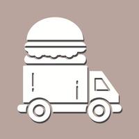 Fast Food Truck Vector Icon