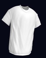 Plain white jersey mens polo t-shirt front back and side view 3d rendering fashion tshirt template for sport illustration photo