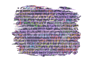 Graffiti Backstein Mauer Sublimation Clip Art png