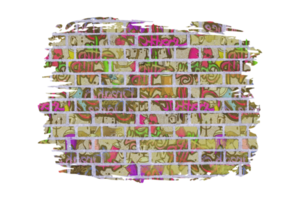 Graffiti Brick Wall Sublimation Clipart PNG