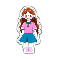 School Girl Cartoon Character png