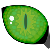 verde gato ojo png