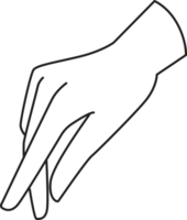 Elegant Hand Drawn Line Art Element Illustration png