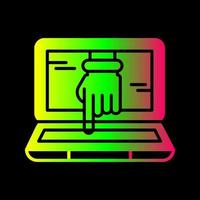 Computer Hacking Vector Icon