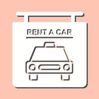 Rent a Car Vector Icon