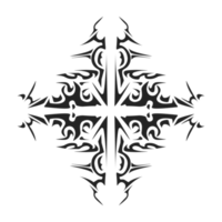 Illustration von ein Stammes- tätowieren mit ein ästhetisch Form. perfekt zum Aufkleber, Kleider Aufkleber, Hüte, Schuhe, Poster, Banner, Buch Abdeckungen, Symbole png