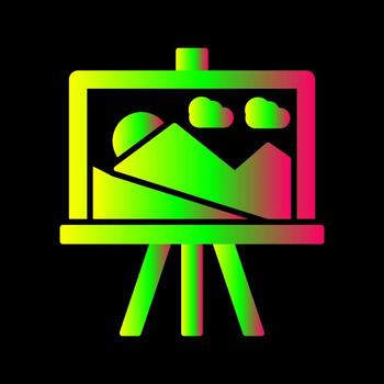 icono de vector de lienzo