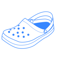 Blue Croc shoes graphic design png