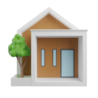 minimal house icon.3d building and architecture concept. Real estate, mortgage, loan concept. Cartoon minimal style.home icon render illustration. png