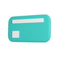 3d rendering credit card icon isolated,money transfer. png