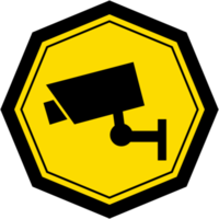 autocollant vidéosurveillance caméra logo symbole icône png