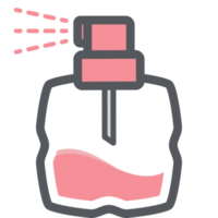 perfume rociar botella estético dibujo logo símbolo png
