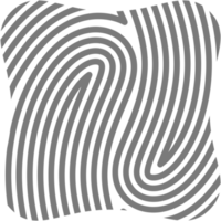 Aesthetic Fingerprint Basic Shape Classic Line png