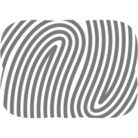 estetico impronta digitale di base forma classico linea png