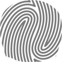 Aesthetic Fingerprint Basic Shape Classic Line png