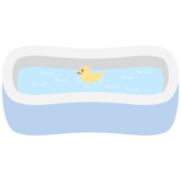 mini caucho nadando piscina verano nadar zona colección png